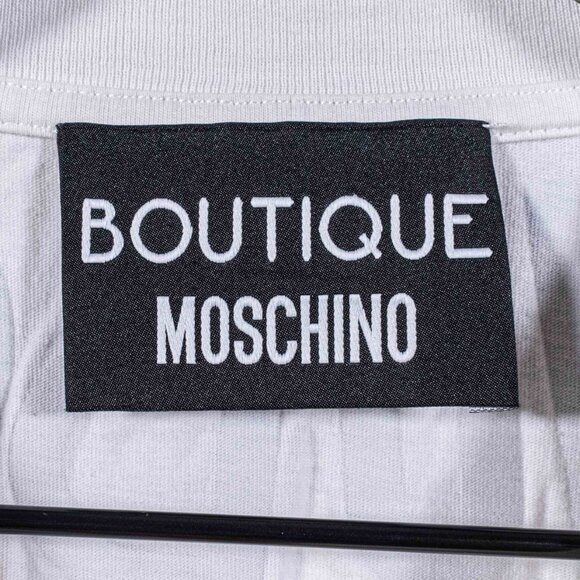 Moschino Boutique T-Shirt Spell Out Size 8 Womens Designer - Picture 3 of 10